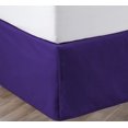 thumbnail image 1 of SGI Bedding 11 Inch Pleated Bed Skirt | Microfiber Bed Skirt | Fade Resistant, Wrinkle Free, Anti-static, Decorative, Extra Storage Space, Clutter-Free | Olympic Queen, Purple, 1 of 5