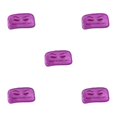 thumbnail image 3 of maskred Durable Eyelash Extension Forehead Pad Microfiber Holder Extension Soft Tray Violet 9 x 19cm 5Set, 3 of 6