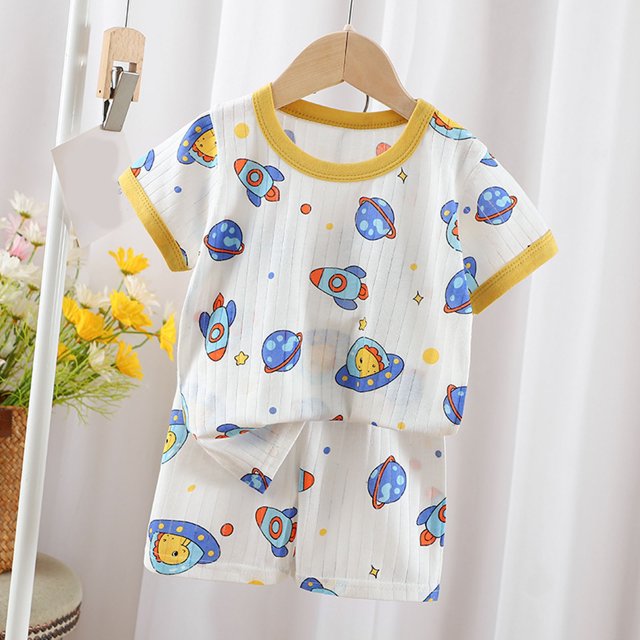 Qertyioot Mode Filles T-Shirts Décontractés à Manches Courtes Col Rond Col Bouton Ensembles de Shorts Imprimés Aubaines