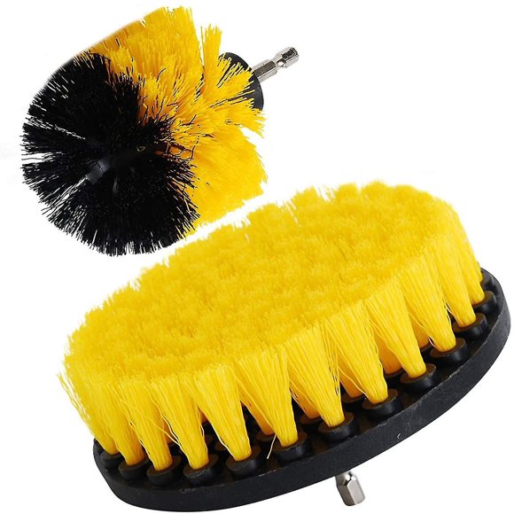 3 In + 5 Inch Medium Heavy Duty Power Scrubbing Cleaning Drill Brush Cleaning Kit For Bathroom, Shower, Tile And Grout Surfaces