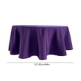 thumbnail image 3 of 48-Inch Round Polyester Tablecloth for Dining Room, Wrinkle-Resistant Fabric Cover for Home Kitchen Parties, 3 of 6