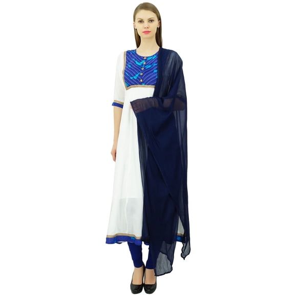 Atasi White Designer Party Wear Anarkali Suit With Churidar Salwar Ethnic Wear-6