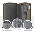 thumbnail image 4 of Joyway - Ensemble de 5 Valises Rigides à Roulettes en ABS - (Valise Extensible 51 X 61 cm) - Valise Enregistrable de 71 cm - Vert, 4 of 6