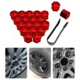 thumbnail image 3 of Xingzhi 20PCS/Set Car Wheel Nut Cap Exterior Decoration Replacement Auto Hub Screw Cover 17-21mm Anti-rust Automobile Nuts Rims Plating Red 21mm, 3 of 8