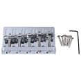 thumbnail image 2 of Electric Bass Bridge 5 String Bass Saddle Bridge Thickened Tailpiece Bridge Replacement Bass Guitar Bridges Parts with Screws Wrench, 2 of 8