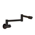 thumbnail image 1 of Pot Filler Double Joint Spout Folding Stretchable Swing Arm Wall Brass Kitchen Faucet Single Hole Two Handle Kitchen Sink Faucet ,bar Laundry RV Farmhouse, 1 of 7