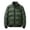 Green, variant on RKSTN Puffer Jacket Men Solid Color Stand-up Collar winter Warm Down Jacket Casual Long Sleeve Cotton Padded jacket with Pockets
