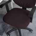 thumbnail image 4 of ORUYROP Housse de Chaise de Bureau Café Résistante à l'Eau Extensible Jacquard Élastique Housses 2 Pcs pour Chaise d'Ordinateur de Bureau Housse Extensible, 4 of 7