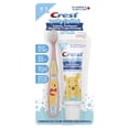 thumbnail image 1 of Crest Training Toothpaste Kit, Fluoride Free, Mild Strawberry Gel Toothpaste 36 mL + 1 Toothbrush, featuring Disney Winnie the Pooh, 1 of 9