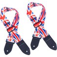 thumbnail image 3 of 2 Pcs Sangle de Guitare Élargie Drapeau Union Classique Sangle d'Épaule Réglable pour Guitare, 3 of 9