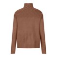 thumbnail image 4 of Besolor Chandails à Col Roulé pour Femmes Manches Longues Décontractées Tricot Torsadé Pull Ample Automne Hiver, 4 of 6