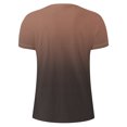thumbnail image 3 of QATAINLAV Mens Short Sleeve Shirts Casual Gradient Color Loose Pullover Summer Fashion Workout Muscle Fit Tshirt Basic Tee Tops Gold S Lightning Prime Sales, 3 of 5