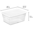 thumbnail image 3 of Sterilite 16 Qt Plastic Stacking Storage Container Box with Lid, 48 Pack, 3 of 12