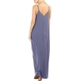 thumbnail image 3 of Robe Longue Maxi d'Été pour Femme Sans Manches à Bretelles, Style Bohème, Col en V, Caftan, Robe Soleil, 3 of 3