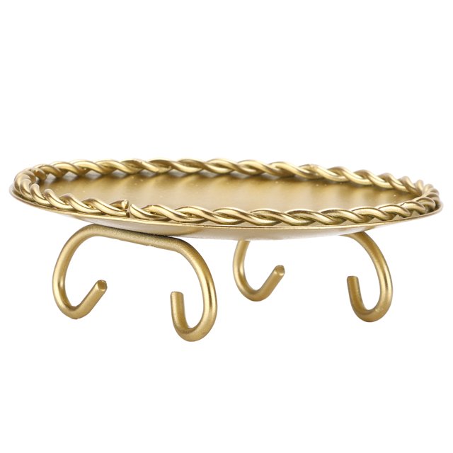 Chandelier, Porte-Bougie Forme Ronde Chandeliers en Fer Forgé Chandelier Stand Fiabilité Ultime