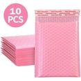 thumbnail image 1 of 10Pcs Bubble Mailers Padded Envelopes Lined Poly Mailer Self Seal Pink, 1 of 8
