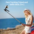 thumbnail image 2 of 70.9" Auto Face Tracking Tripod 360&Acirc;&deg; Rotation with 10" Ring Light, Phone Tripod & Selfie Stick with Remote for Cell Phone 4"-7", Motion Sensor Ph, 2 of 6