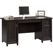 Bowery Hill Engineered Wood Estate Black Computer Desk Rectangular 59" Unassembled