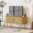 thumbnail image 4 of AKDSteel 47.2" Tv Cabinet With Storage And Sliding Doors, Wood Media Console Table For Tvs Up To 80 Inches, Modern Entertainment Center For Living Room, Bedroom, Or Hallway, 4 of 7