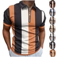 thumbnail image 5 of HKEJIAOI Men's Shirts Short Sleeve Performance Slim Fit Zip T-Shirts for Sports, 5 of 5