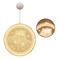 thumbnail image 2 of 3D Hanging Light LED String Lamp Lighting Decoration Christmas Light for Home Bedroom Room Merry Christmas 2, 2 of 10