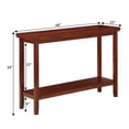 thumbnail image 4 of Convenience Concepts Table Console en Bois de Rebord avec Tablette, Fini Bois Acajou, 4 of 5