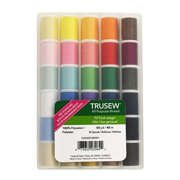 Trusew Trusew 30 Piece 50Yd Mini Spool Multi