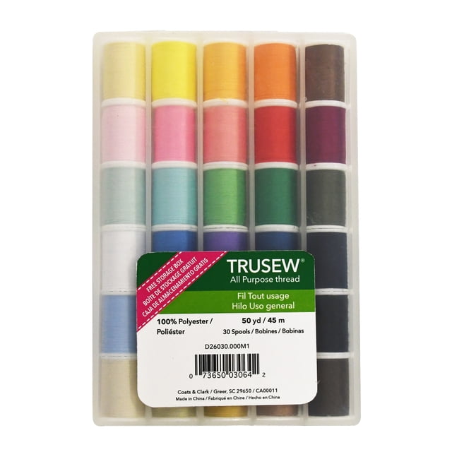 Trusew Trusew 30 Piece 50Yd Mini Spool Multi