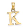 thumbnail image 1 of Diamond2Deal 14K Pendentif Initiale Lettre K en Or Jaune pour Femmes, 1 of 6
