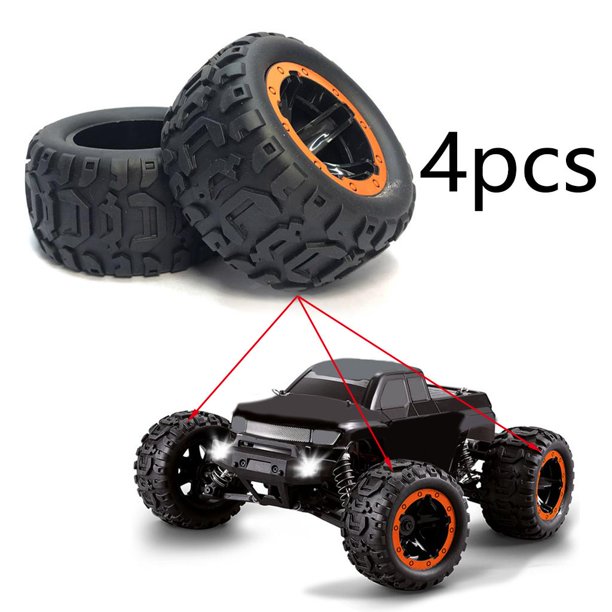 Tachiuwa Pièce de Voiture RC Pneus de Remplacement Modifiés pour MN82 LC79 Échelle 1/12 Voiture RC de Loisir Noir