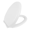 thumbnail image 3 of Mainstays Elongated 18 in Toilet Seat Soft Close and Quick Release White, 3 of 7