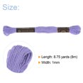 thumbnail image 2 of Unique Bargains Lavender Embroidery Floss, 8m Long Fiber Cotton - 12 Skeins, 2 of 6