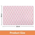 thumbnail image 2 of Soft & Absorbent Checkered Bathroom Runner Rug - 20x32 in Non-Slip Long Bath Mat, Microfiber Comfort, Machine Washable, Perfect for Bathtub Showers., 2 of 5