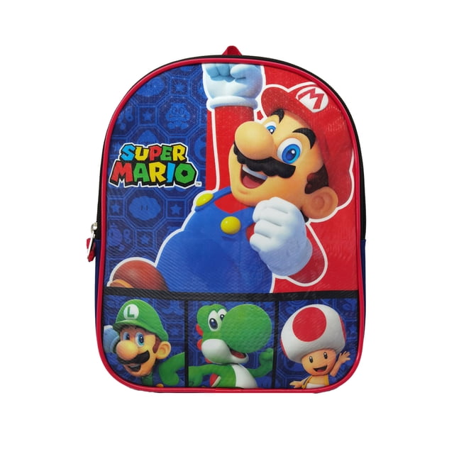 Super Mario Bros. Personnages Agitant un Mini Sac à Dos pour Enfants de 11 Po