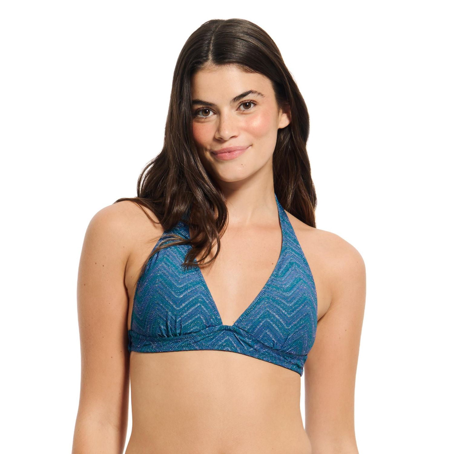 Summer Flirtt Haut de bikini triangle noir à licou pour femme