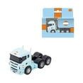 thumbnail image 1 of Alloy Car Model 1:64 Scale, Small Trailer Container Truck with Pull Back Action, Diecast Toy Car Model Ornament for Collectors, Car Model, 1 of 6