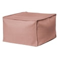 thumbnail image 1 of Gouchee Home Loft Felt Ottoman Pouf – Salmon Faux Felt Bean Bag Footstool with Polystyrene Bead Filling, Removable Shell & Machine Washable for Living Room or Office, 1 of 6