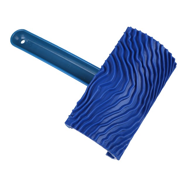 Leutsin Hand Pull Construction Tool For Wall Brushing With Rubber Wood Grain Device