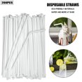 thumbnail image 1 of Iodue Straw Individually Packaged White Plastic Flexible Straw Kitchen Dining Room, 1 of 2