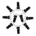 thumbnail image 1 of 10Pack Womens Leg Suspender Buckle Garter Belt Hold Stocking Belt Clips 26mm, 1 of 5