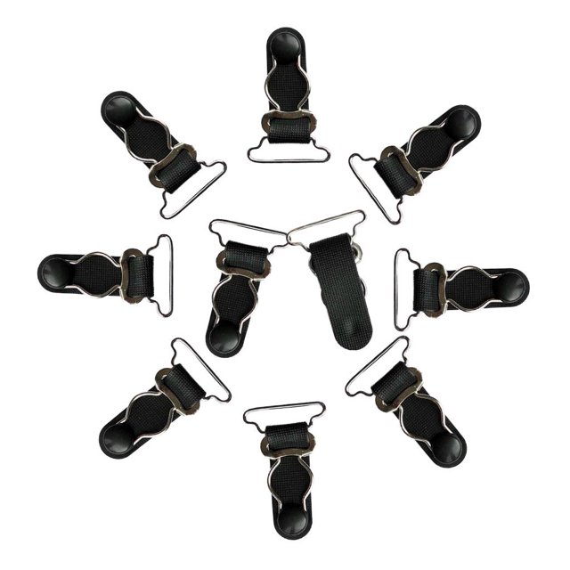 10Pack Womens Leg Suspender Buckle Garter Belt Hold Stocking Belt Clips 26mm