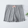 thumbnail image 2 of Plebaso Girls Pants Elastic Waist Bow Casual Solid Color Pajama Shorts Baby Clothes, 2 of 6