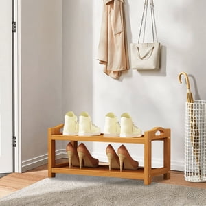 Chmadoxn Shoe Rack for Closet Bamboos Shoe Rack Home Floor Concise Shoe Rack Multi-Layer Shelf Dormitory Space Saving Storage Small Shoe Cabinet Bamboo Shoe Rack