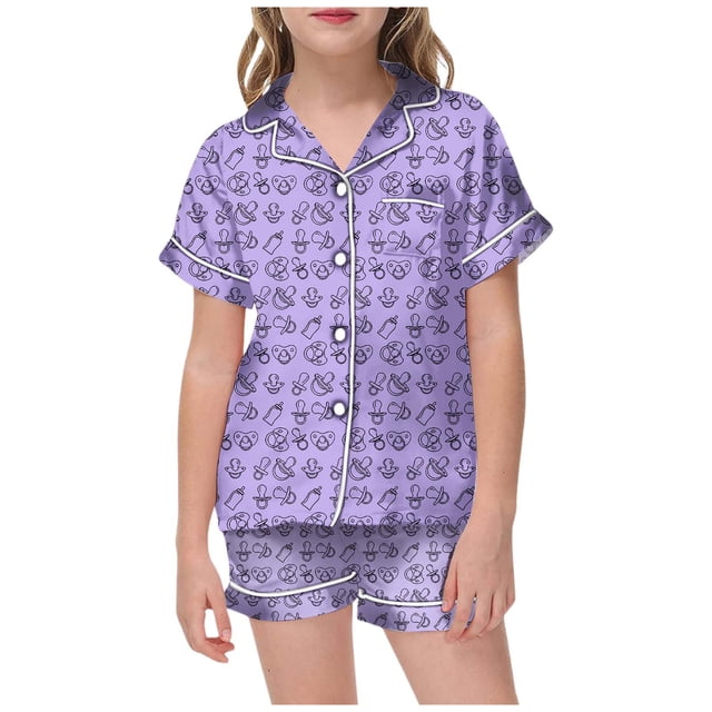 Luvoko Child Kid DIY Hand Painted Homewear Set Colouring Pajama Sets For And Girl Can Play With And