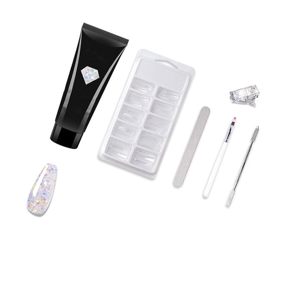 Nail Extension Gel Set Nail Gel Kit Beginners Children Adults CHildren Nails Starter Set Professional Kit Nail Manicure Salon Set for Beginners Type1