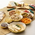 thumbnail image 3 of Amzcrzy A Pallet Gold-Colored Modular Bowl Set with Connecting Compartments As A Centerpiece for Party/Gathering Table Decorations Home and Kitchen Apartment Essentials Dinner Plates, 3 of 9