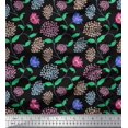 thumbnail image 1 of Soimoi Velvet Fabric Leaves & Floral Artistic Print Fabric by the Yard 58 Inch Wide, 1 of 1