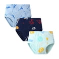 thumbnail image 1 of Boys Briefs Cartoon Dinosaur Briefs Kids 3Pc Clothes, 1 of 6