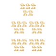 thumbnail image 1 of ZLight 10pcs Ear Clip Converters Earring Accessories Screw/Lever Non-Pierced Handmade with Loop Plastic Pads Findings Type5 5Set, 1 of 6