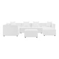 thumbnail image 2 of Modway Saybrook 7-Piece Patio Fabric Upholstered Sectional Sofa in White, 2 of 6